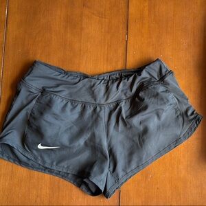 Nike Black Athletic Shorts Moisture-Wicking Performance